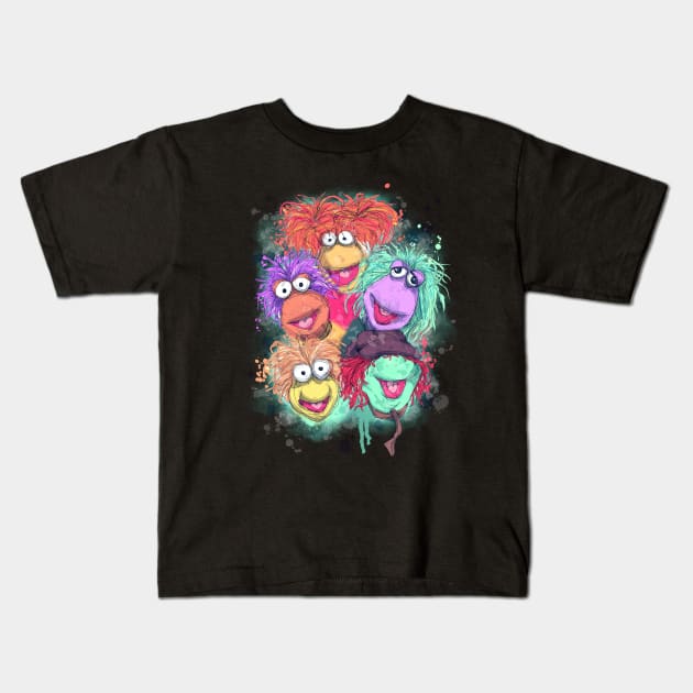 Dance Your Cares Away Kids T-Shirt by LVBart